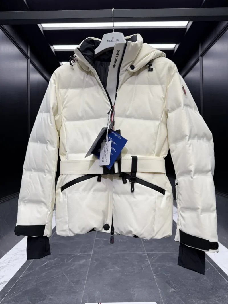Replica Moncler Grenoble Tolima Down Jacket Ivory Short Reps - RepLuxe
