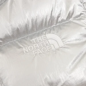 Replica The North Face 86L Down Jacket Silver Cropped Reps - RepLuxe