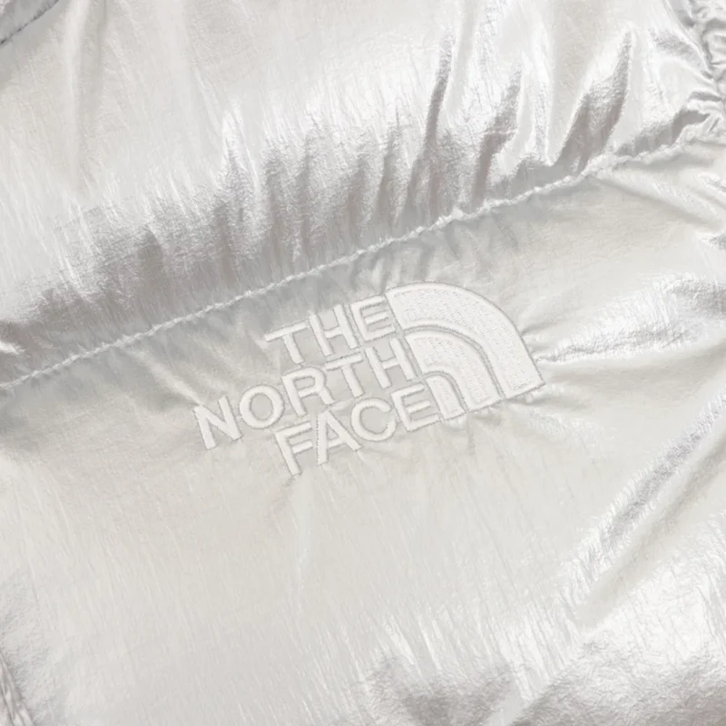 Replica The North Face 86L Down Jacket Silver Cropped Reps - RepLuxe
