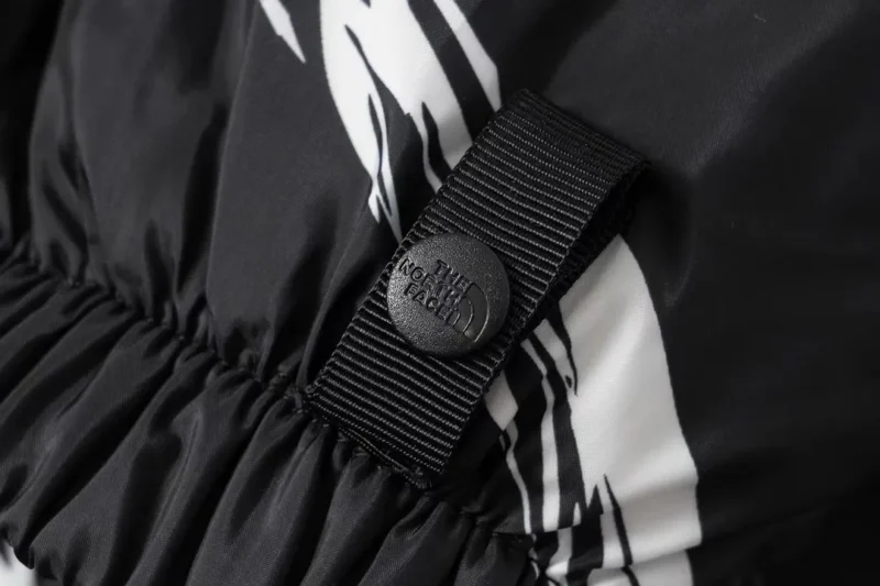 Replica The North Face Zebra Down Jacket BlackWhite Reps - RepLuxe