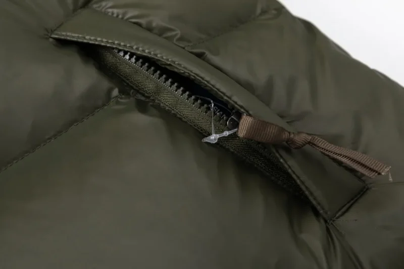 Replica The North Face Nuptse Jacket Olive Brown Reps - RepLuxe