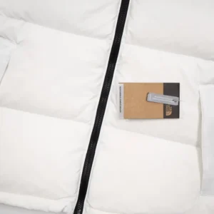 Replica The North Face 1996 Nuptse Jacket White Black Reps - RepLuxe