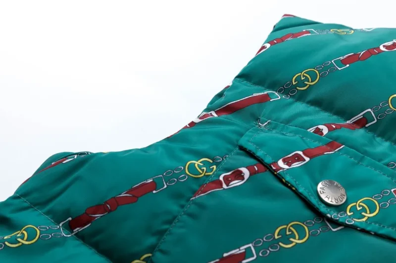 Replica THE NORTH FACE x GUCCI Vest Green Pattern Reps - RepLuxe