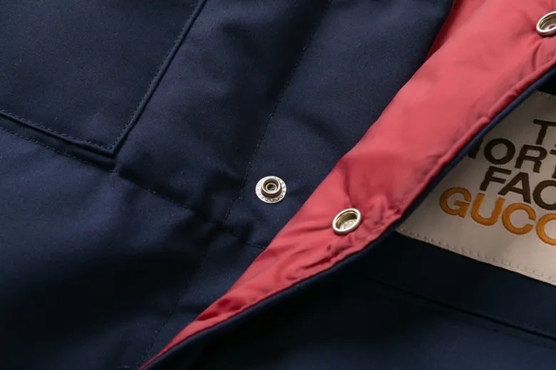 Replica The North Face x Gucci Down Vest Navy Reps - RepLuxe