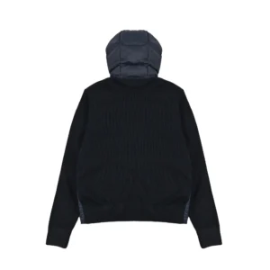 Replica Moncler Knit Hooded Down Jacket Black Reps - RepLuxe
