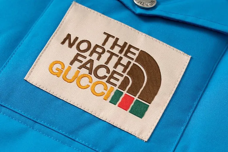 Replica THE NORTH FACE GUCCI Down Vest Blue Reps - RepLuxe