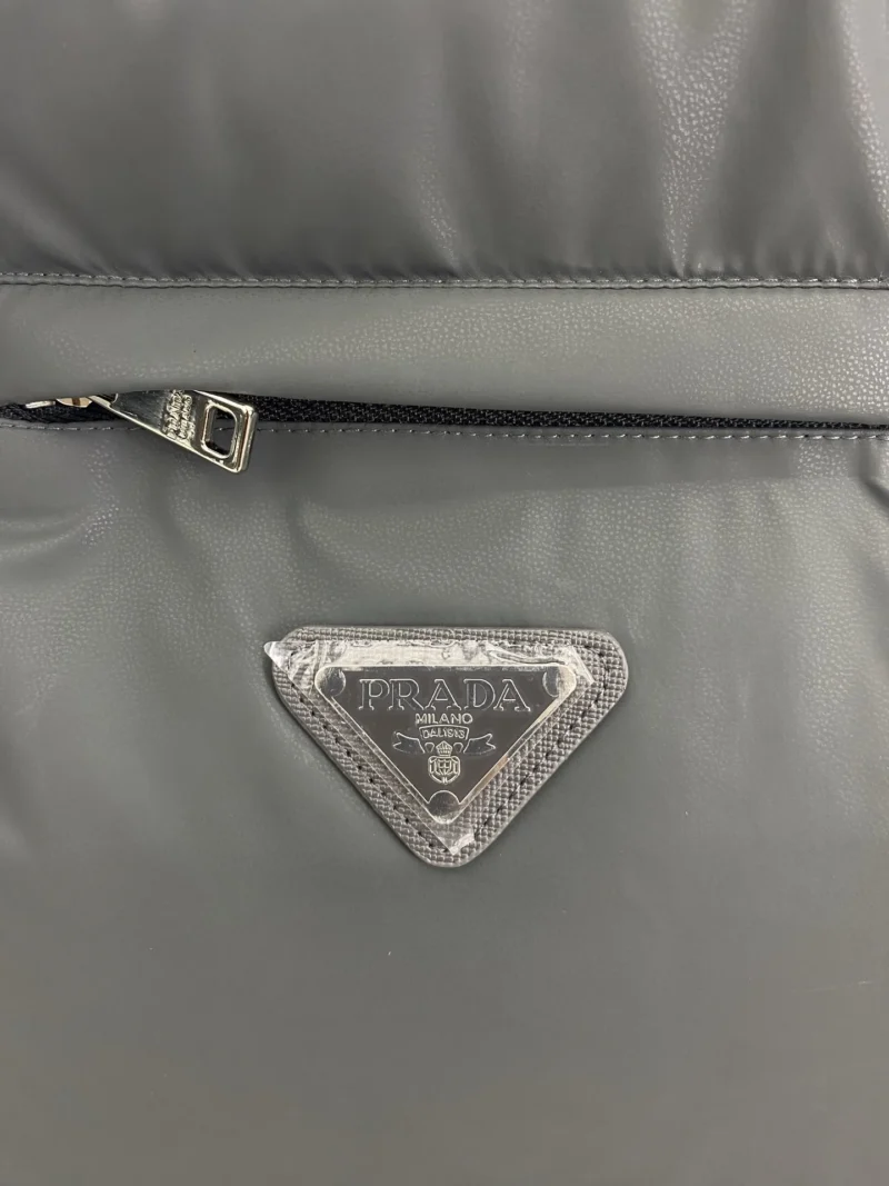 Replica Prada Re-Nylon Down Vest Grey Regular Fit Reps - RepLuxe
