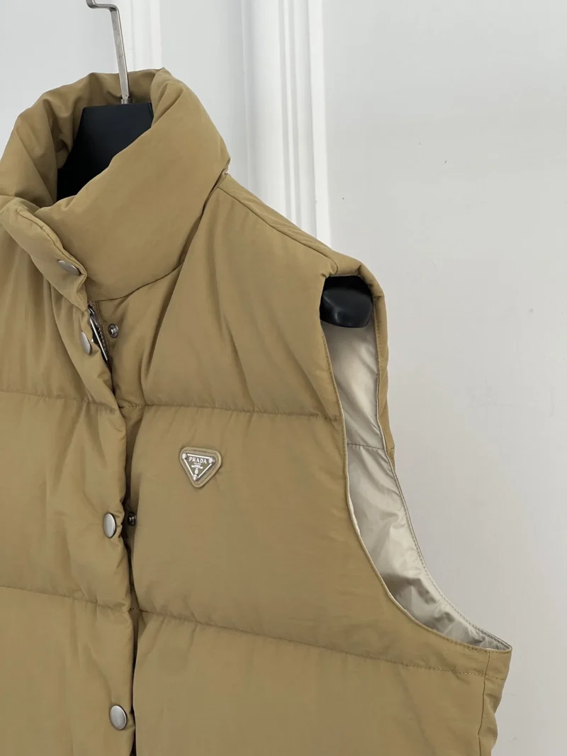 Replica Prada 25Ss Down Vest Camel Classic Style Reps - RepLuxe