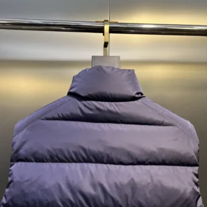 Replica Prada Minimalist Down Vest Blue Stand Collar Reps - RepLuxe