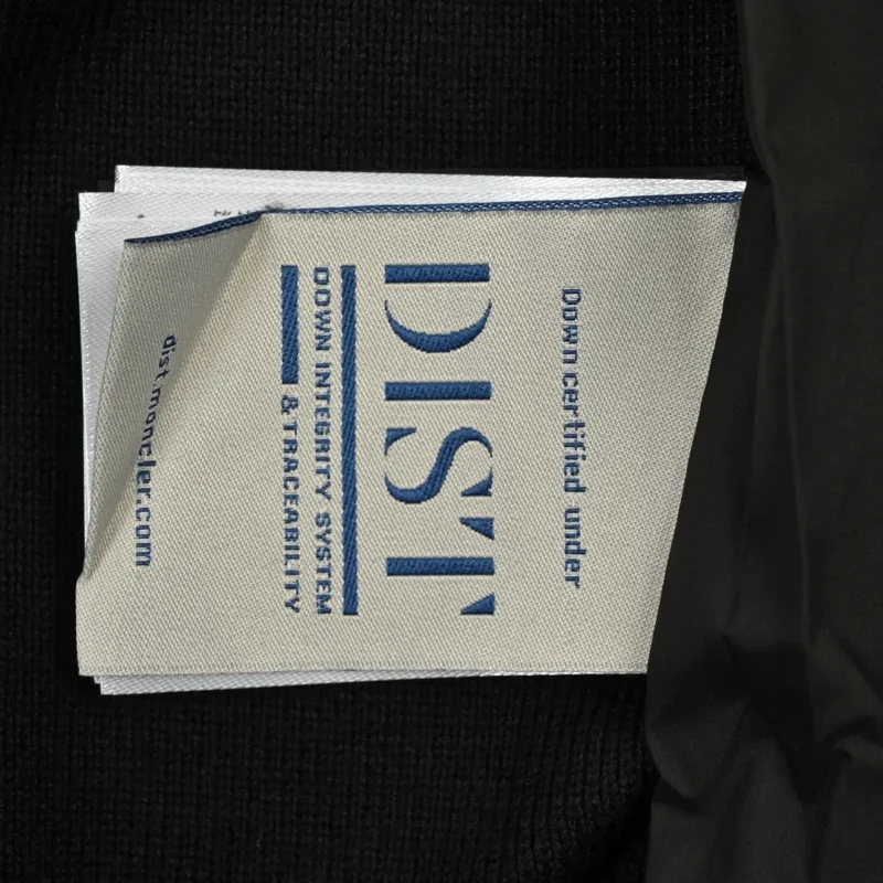 Replica Moncler Knit Down Jacket Black Stand Collar Reps - RepLuxe