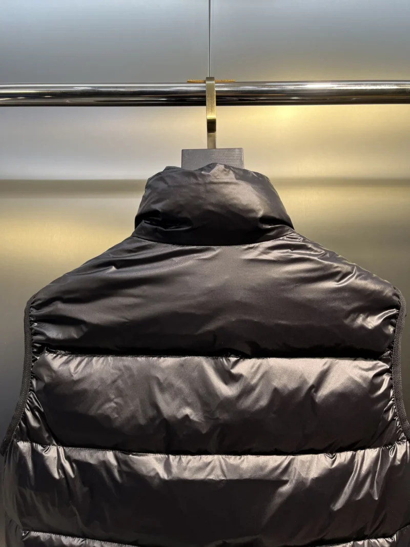 Replica Prada Minimalist Down Vest Black Stand Collar Reps - RepLuxe