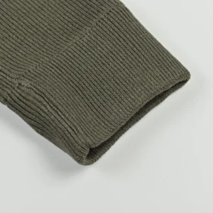 Replica Moncler Knit Hooded Down Jacket Olive Reps - RepLuxe