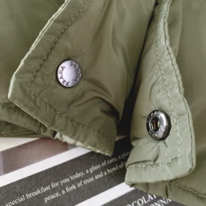 Replica Prada Down Vest Olive Green Stand Collar Reps - RepLuxe