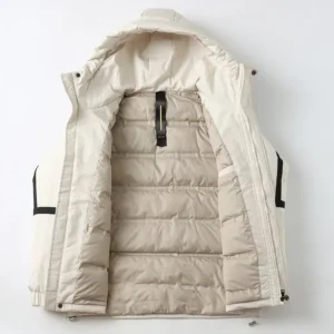 Replica Prada Hooded Down Jacket White Unisex Reps - RepLuxe