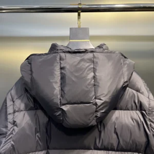Replica Prada Down Jacket Black Detachable Hood Reps - RepLuxe