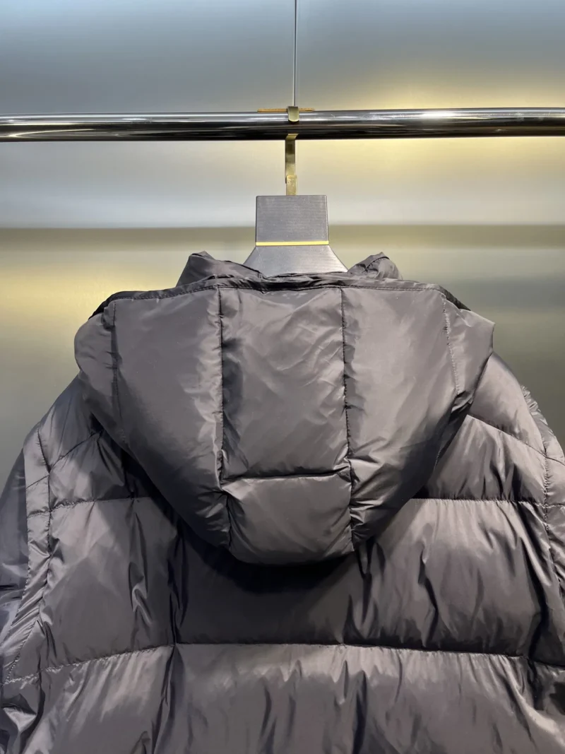 Replica Prada Down Jacket Black Detachable Hood Reps - RepLuxe