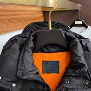 Replica Prada Fall Winter Down Jacket Black Hooded Reps - RepLuxe