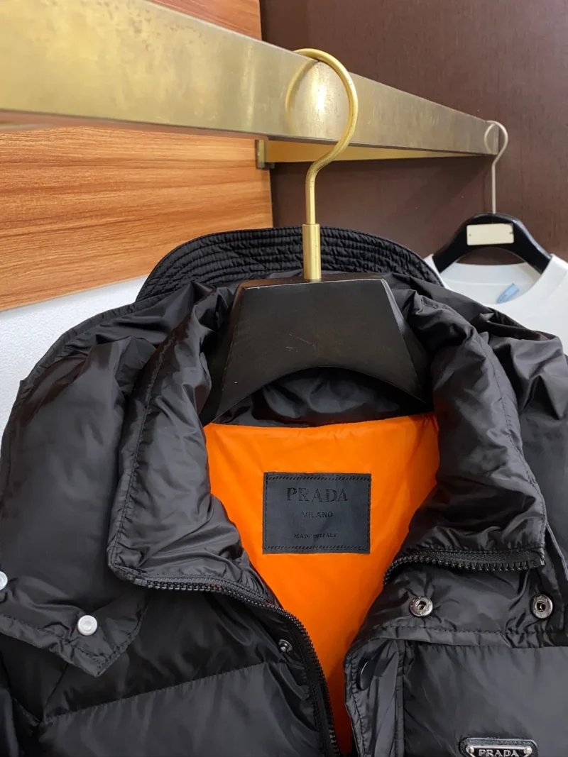 Replica Prada Fall Winter Down Jacket Black Hooded Reps - RepLuxe