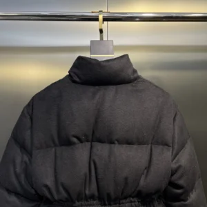 Replica Prada Long Waist Down Jacket Black Quilted Reps - RepLuxe
