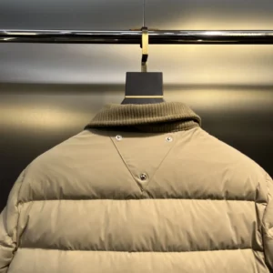 Replica Prada ReNylon Down Jacket Beige Unisex Reps - RepLuxe