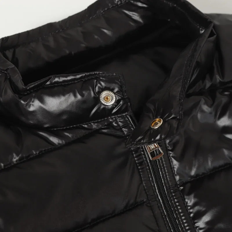 Replica Moncler Acorus Stand Collar Down Jacket Black Reps - RepLuxe