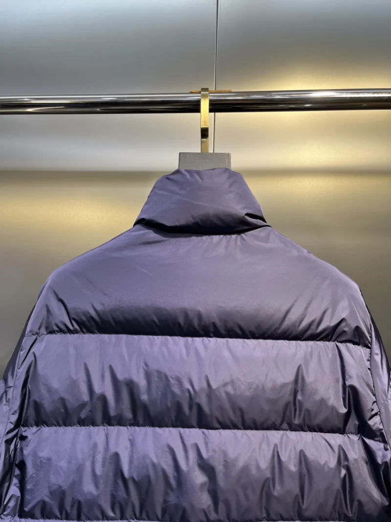 Replica Prada Biker Down Jacket Blue Hooded Reps - RepLuxe