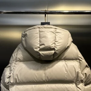 Replica Prada Down Jacket Beige Hooded Style Reps - RepLuxe