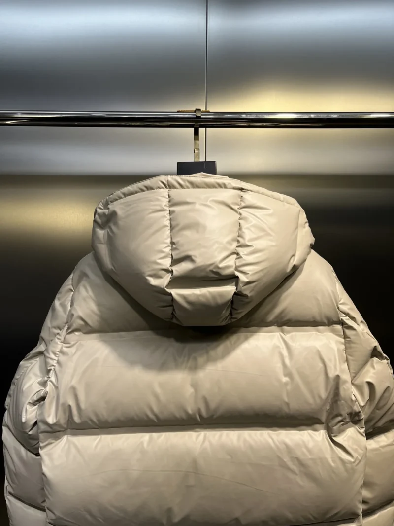 Replica Prada Down Jacket Beige Hooded Style Reps - RepLuxe