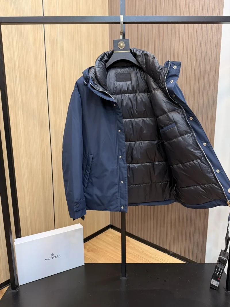 Replica Prada Down Jacket Hooded Blue Parka Reps - RepLuxe