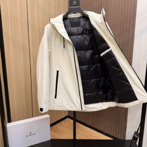 Replica Prada Down Jacket White Hooded Style Reps - RepLuxe