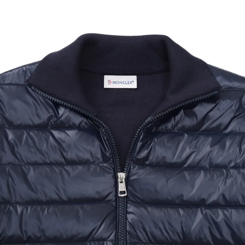 Replica Moncler M29 Knit Down Jacket Navy Blue Reps - RepLuxe