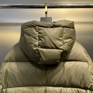 Replica Prada Down Jacket Olive Green Hooded Reps - RepLuxe