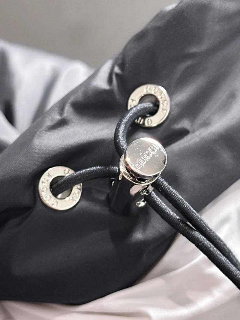 Replica Gucci Longue Saion Down Jacket Black Hooded Reps - RepLuxe