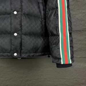 Replica Gucci FW Caban Down Jacket Black Striped Reps - RepLuxe