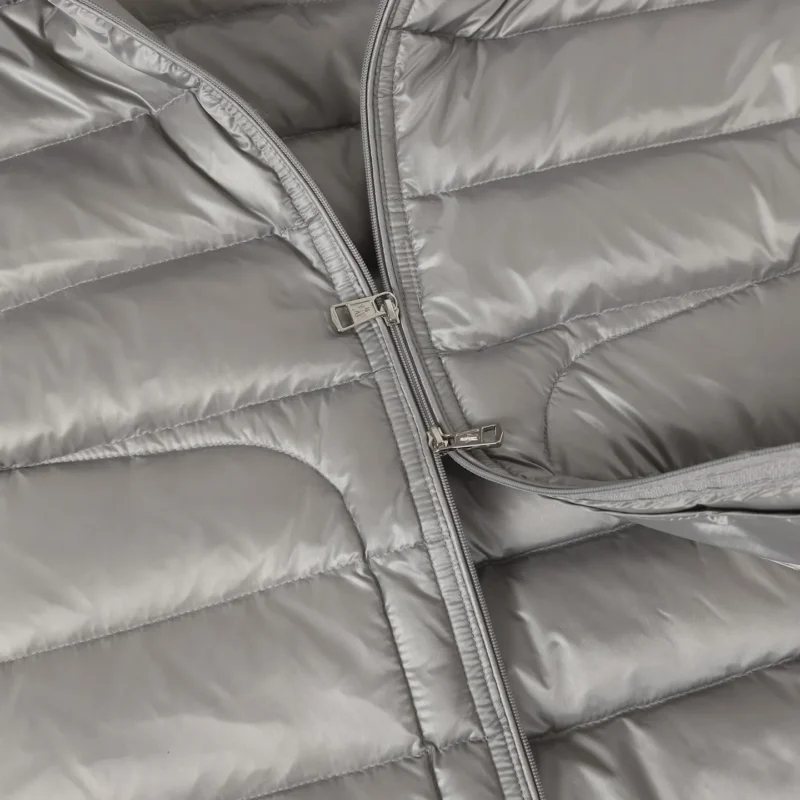 Replica Moncler Acorus Stand Collar Down Jacket Grey Reps - RepLuxe