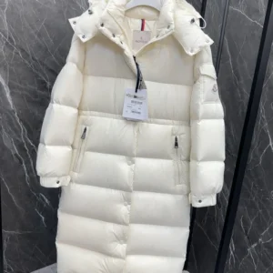 Replica Moncler Cavettaz Down Jacket Ivory Long Reps - RepLuxe