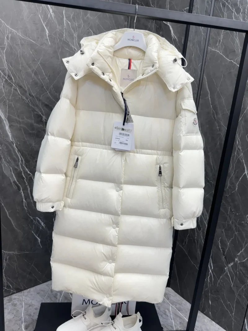 Replica Moncler Cavettaz Down Jacket Ivory Long Reps - RepLuxe