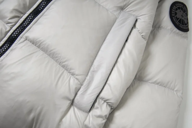 Replica Canada Goose Crofton G122 Light Grey Hooded Jacket Reps - RepLuxe