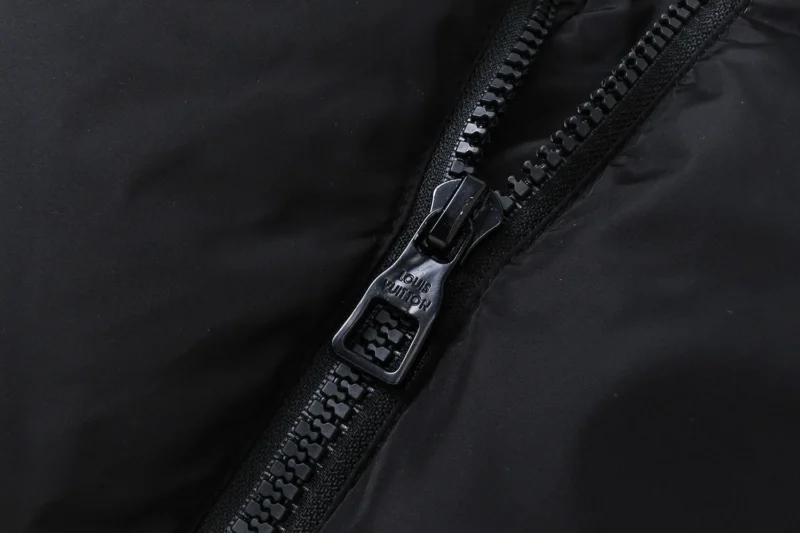 Replica Louis Vuitton Down Jacket Black Logo Style Reps - RepLuxe