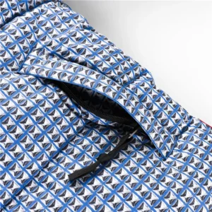 Replica Supreme TNF Studded Logo Hooded Puffer Blue Reps - RepLuxe