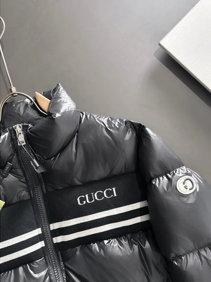 Replica Gucci Longue Saion Down Jacket Black Quilted Reps - RepLuxe