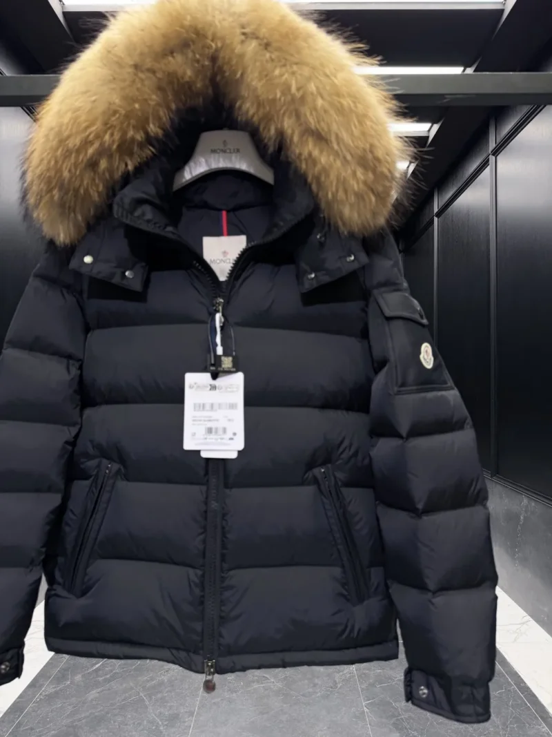 Replica Moncler Mayaf Short Down Jacket Black Hooded Reps - RepLuxe