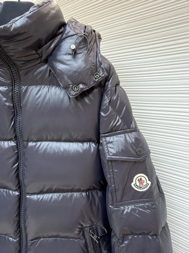 Replica Moncler Maya Down Jacket Navy Hooded Reps - RepLuxe