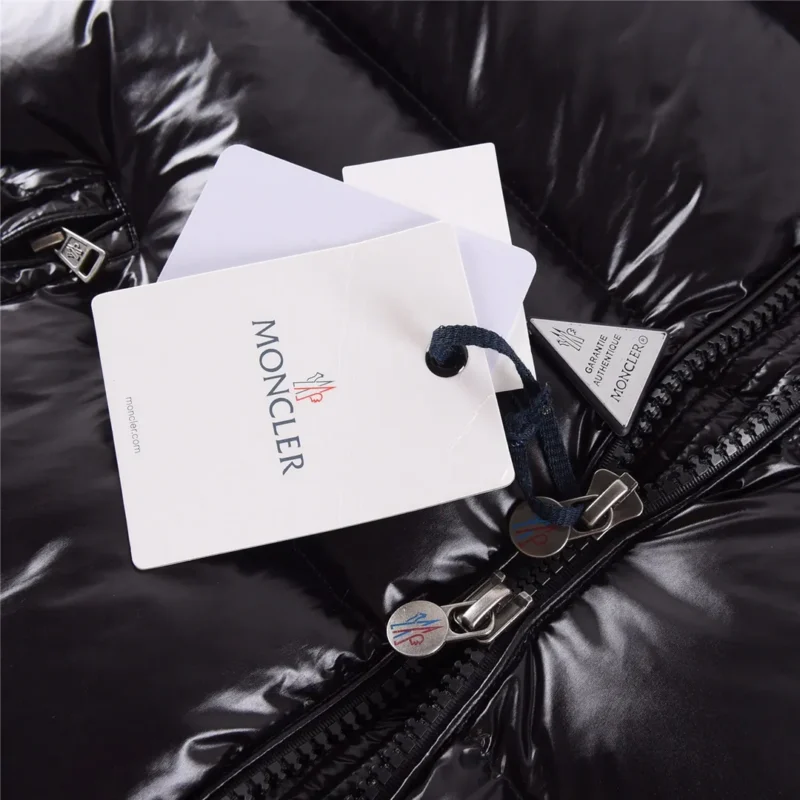 Replica Moncler Maya Down Jacket Black Hooded Reps - RepLuxe