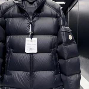 Replica Moncler Levitha Down Jacket Black Short Reps - RepLuxe