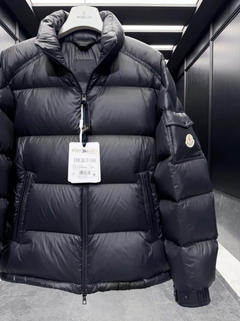 Replica Moncler Levitha Down Jacket Black Short Reps - RepLuxe