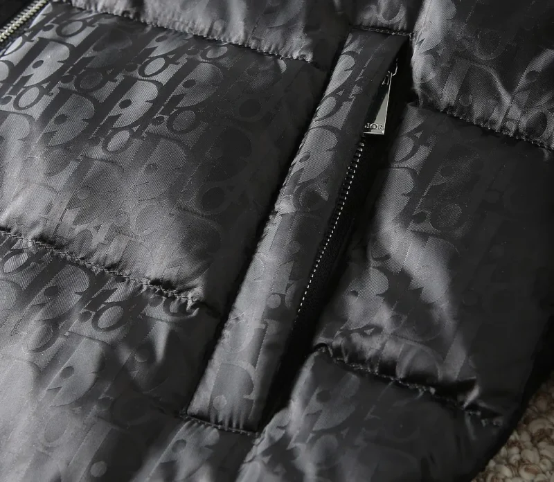 Replica Dior Knit Down Jacket Black Quilted Reps - RepLuxe