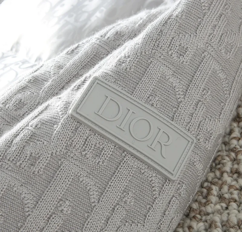 Replica Dior Knit Down Jacket White Unisex Reps - RepLuxe