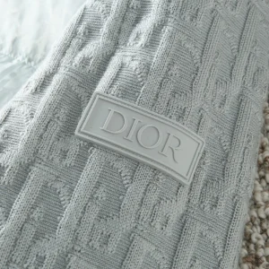 Replica Dior Knit Down Jacket Light Grey Unisex Reps - RepLuxe