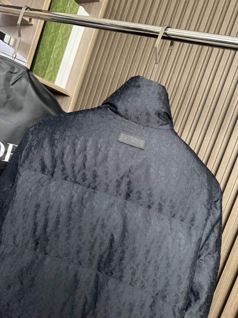 Replica Dior Down Jacket Black Logo Series Reps - RepLuxe